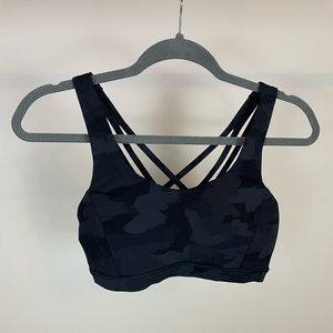 LuluLemon Camo Free to Be Serene Sports Bra